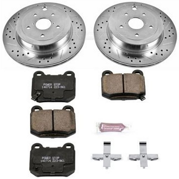 Power Stop 08年-14年 スバル Impreza リヤ Z23 Evolution Sport ブレーキ キット PSBK5305 WO店