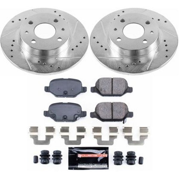 Power Stop 12年-18年 Fiat 500 リヤ Z23 Evolution Sport ブレーキ キット PSBK6292 WO店