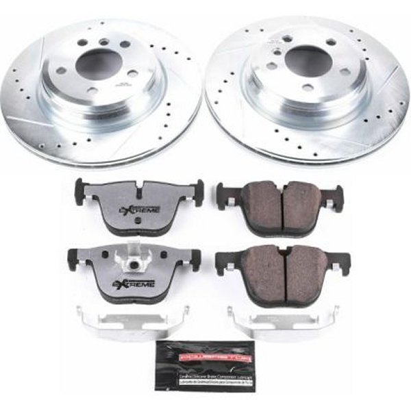 Power Stop 15年-16年 BMW 328i xDrive リヤ Z26 Street Warrior ブレーキ キット PSBK6667-26 WO店
