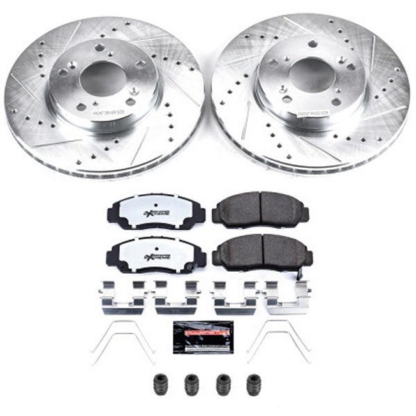 Power Stop 06年-11年 ホンダ シビック フロント Z26 Street ブレーキ キット PSBK9109-26 WO店