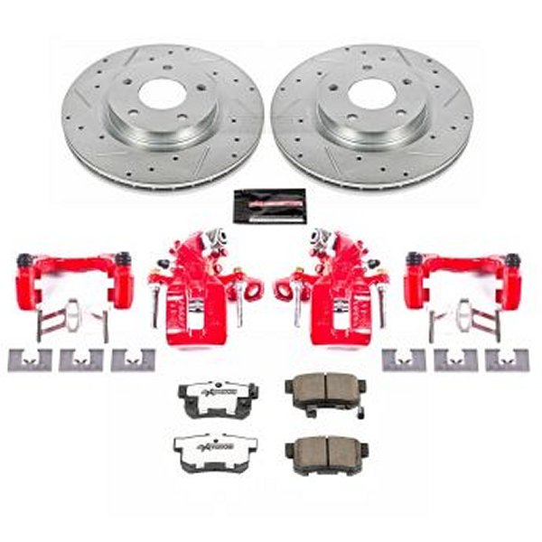 Power Stop 16-18 Acura ILX Rear Z26 Street Warrior Brake Kit w/Calipers psbKC3128A-26 WO店