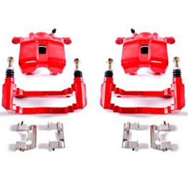 Power Stop 01年-03年 Acura CL フロント レッド Calipers w/ブラケットs - 2個 PSBS2584 WO店