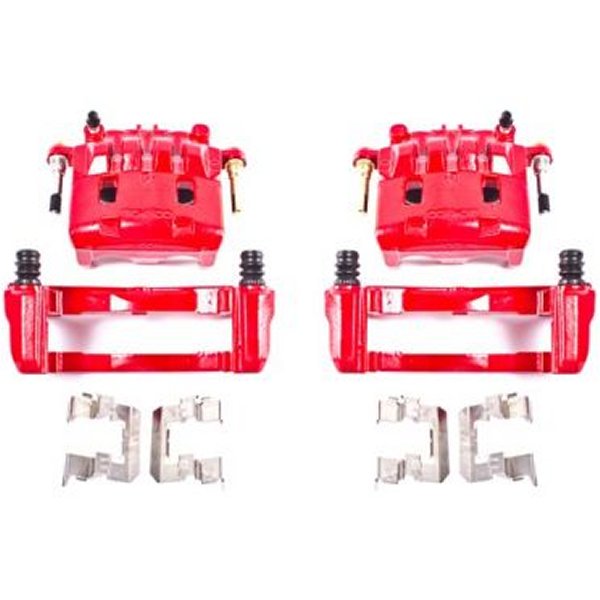 Power Stop 16-17 Subaru Crosstrek Front Red Calipers w