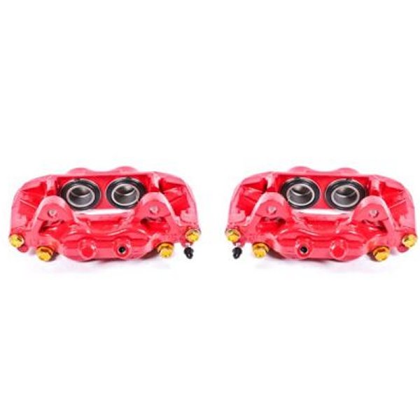 Power Stop 01年-07年 トヨタ Sequoia フロント レッド Calipers w/o ブラケットs - 2個 PSBS2712 WO店