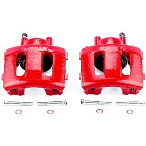 Power Stop 90年-01年 ジープ Cherokee フロント レッド Calipers w/o ブラケットs - 2個 PSBS4339 WO店 40,905円
