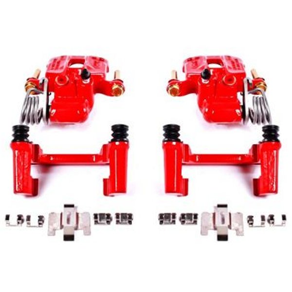 Power Stop 94年-04年 フォード Mustang リヤ レッド Calipers w/ブラケットs - 2個 PSBS4824 WO店
