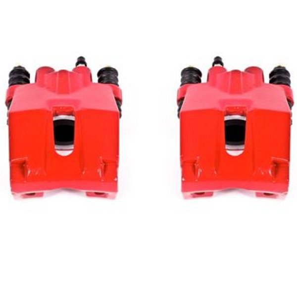 Power Stop 04年-11年 フォード F-150 リヤ レッド Calipers w/o ブラケットs - 2個 PSBS4858 WO店