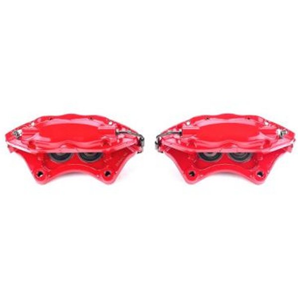 Power Stop 05年-10年 Chrysler 300 リヤ レッド Calipers w/o ブラケットs - 2個 PSBS5084 WO店