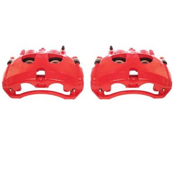 Power Stop 09年-10年 ダッジ Ram 2500 フロント レッド Calipers w/ブラケットs - 2個 PSBS5172 WO店