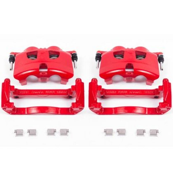 専用11 Power Stop 12-19 Ford F-150 Front Red Calipers w/Brackets