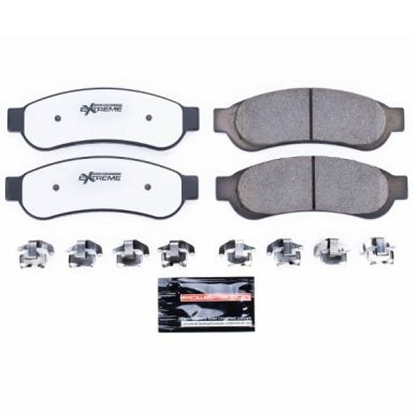 Power Stop 10年-12年 フォード F-250 Super Duty リヤ Z36 Truck &amp; Tow ブレーキパッド w/Hardware PSBZ36-1334 WO店