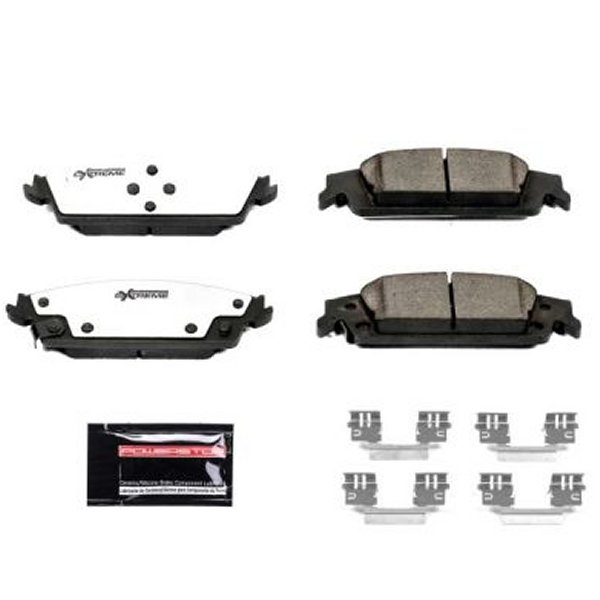 Power Stop 15年-19年 Cadillac Escalade リヤ Z36 Truck &amp; Tow ブレーキパッド w/Hardware PSBZ36-1707 WO店