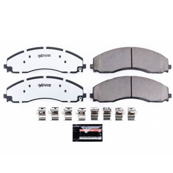 Power Stop 17年-19年 フォード F-450 Super Duty リヤ Z36 Truck &amp; Tow ブレーキパッド w/Hardware PSBZ36-2018A WO店