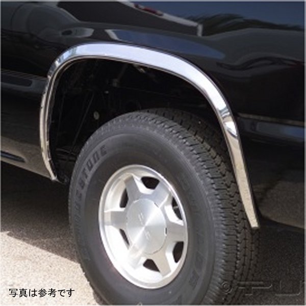 Putco 00年-06年 シボレー  Suburban - Full w/o Fender Flares - 1.5in Wide Stainless Steel Fender Trim PUT97105 WO店