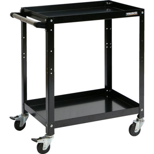 RBW672HBK  ツールワゴン ラビットワゴン 700×450 ハンドル付 ゴム車輪 ブラック RBW-672H BK WO店