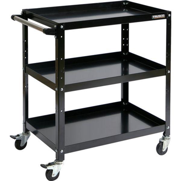 RBW773HBK  ツールワゴン ラビットワゴン 700×450 ハンドル付 ゴム車輪 ブラック RBW-773H BK WO店