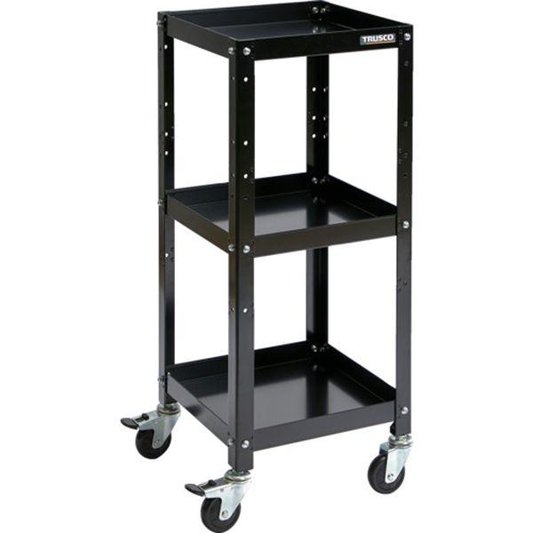 RBW833BK トラスコ中山(株) TRUSCO ツールワゴン ラビットワゴン 360×360 ゴム車輪 ブラック RBW-833 BK WO店