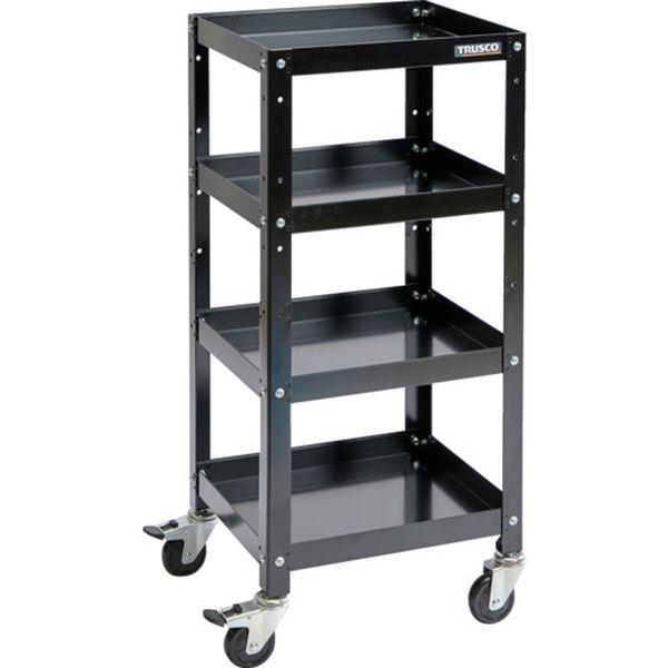 RBW834BK トラスコ中山(株) TRUSCO ツールワゴン ラビットワゴン 360×360 ゴム車輪 ブラック RBW-834 BK WO店