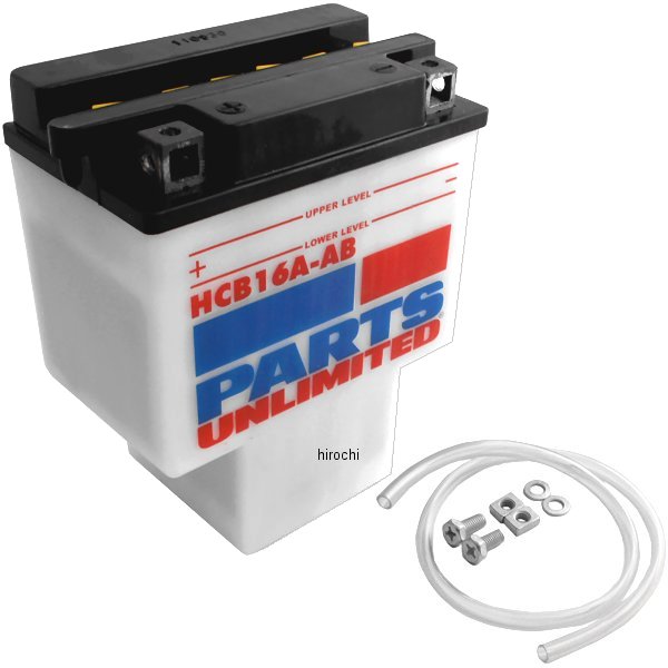 パーツアンリミテッド Parts Unlimited 液別 耐久バッテリー 開放型 12V HYB16A-AB WO店の通販は