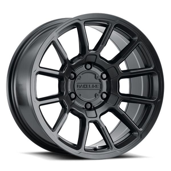 Raceline 950B Gauge 18x9in / 8x180 BP / 18mm Offset / 124.2mm Bore - Satin Black Wheel rcl950B-89088+18 WO店