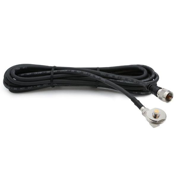 Rugged Radios 15 Ft Antenna Cable with Removable Mini 3/8 NMO Bulkhead Mount rgdNMO-MINI-U-15 WO店