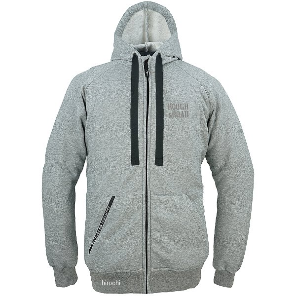 ラフ&ロード 春夏モデル ラフライドZIPパーカー エアスルーパッドセット ミックスグレー Lサイズ RR1003APMX-GY3 WO店