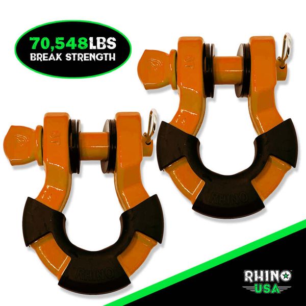 Rhino USA 8T Super Shackle 2-Pack (Orange) rsaSUPERSHACK-ORG WO店