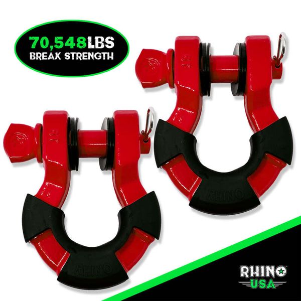 Rhino USA 8T Super Shackle 2-Pack (Red) rsaSUPERSHACK-RED WO店