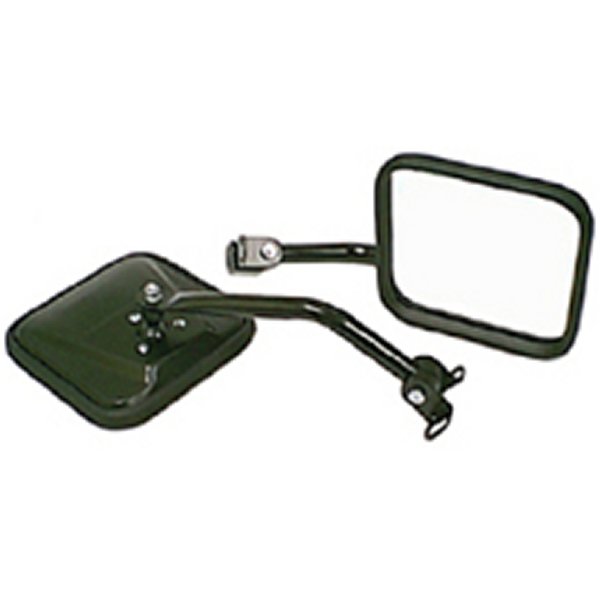 Rugged Ridge 87-95 Jeep ラングラー YJ Black CJ-Style Side Mirror Kit RUG11001-07 WO店
