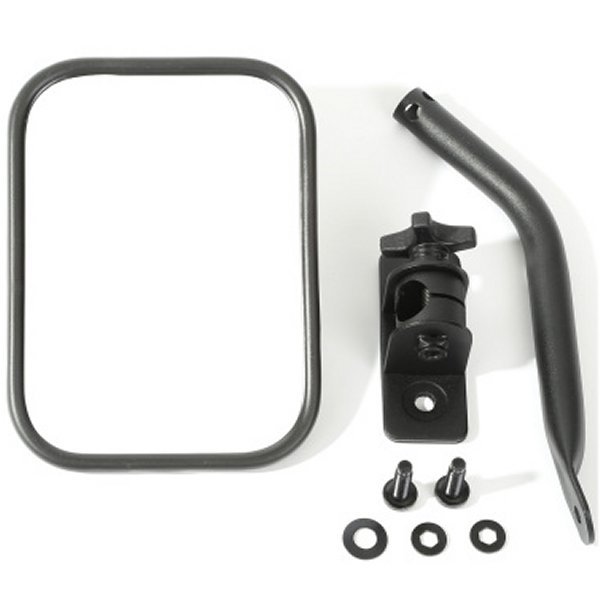 Rugged Ridge 97年-18年 Jeep ラングラー Textured Black Rectangluar Quick Release Mirror Kit RUG11025-18 WO店