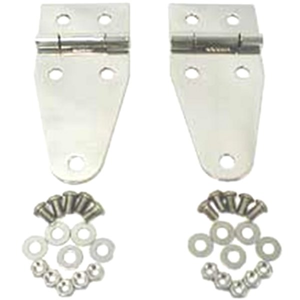 Rugged Ridge 76-95 Jeep CJ / Jeep ラングラー Stainless Steel Hood Hinges RUG11111-01 WO店