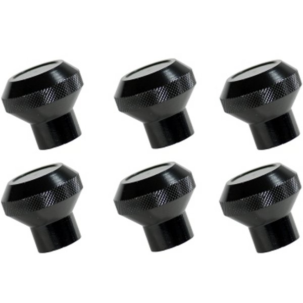 Rugged Ridge 76年-86年 ジープ CJ ブラック ビレット Stainless Steel Dash Knob セット Billet RUG11126-02 WO店