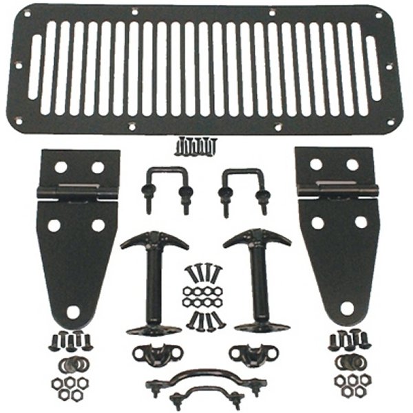 Rugged Ridge 78-95 Jeep CJ / Jeep ラングラー Black Hood Kit RUG11201-01 WO店