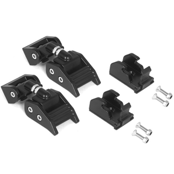 Rugged Ridge 97-06 Jeep ラングラー TJ Black Aluminum Hood Catches RUG11210-15 WO店の通販は 24,026円