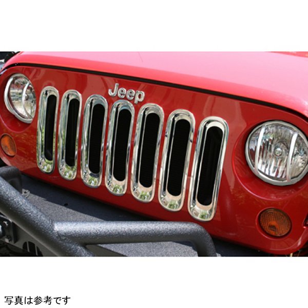 Rugged Ridge Grille Inserts Chrome 07年-18年 Jeep ラングラー RUG11306-20 WO店