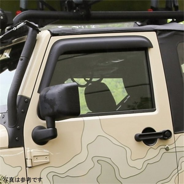Rugged Ridge Window Visors Matte Black 07年-18年 2-Door Jeep ラングラー RUG11349-11 WO店の通販は 14,682円