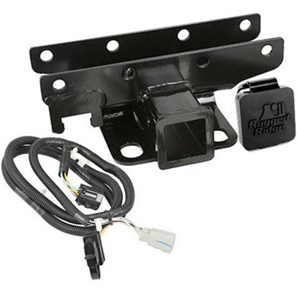 Rugged Ridge Receiver Hitch & Wiring Kit RR Logo 07年-18年 Jeep ラングラー JK RUG11580-60 WO店