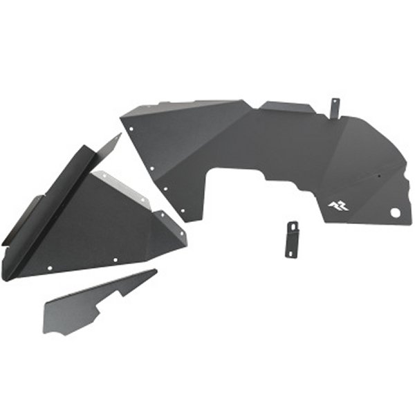 Rugged Ridge Inner Fender Liners Frnt Aluminum Black 18年-20年 Jeep ラングラー JL RUG11615-61 WO店