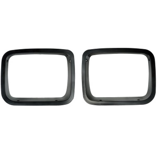 Rugged Ridge ヘッドライト Bezels Black 87-95 Jeep ラングラー YJ RUG12419-24 WO店