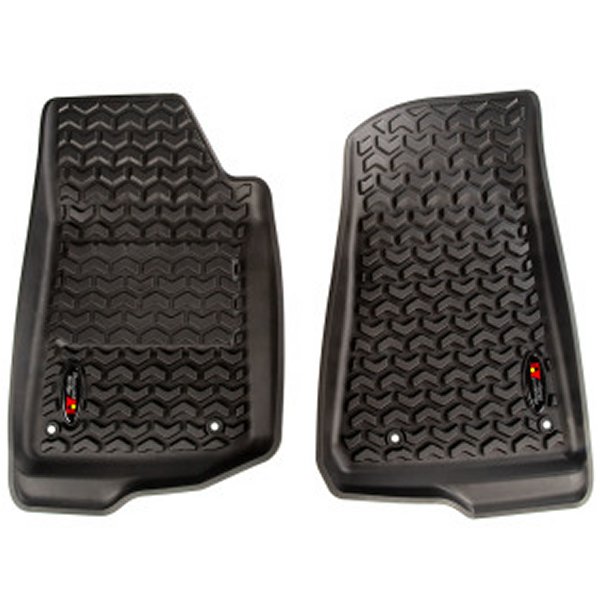 Rugged Ridge Floor Liner フロント Black 2018-2020 Jeep ラングラー 2020 Gladiator JL / JT RUG12920-36 WO店