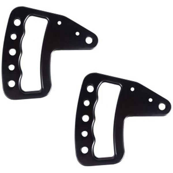 Rugged Ridge Aluminum Grab Handles フロント Pair Black 07年-18年 Jeep ラングラー JK/JKU RUG13505-51 WO店