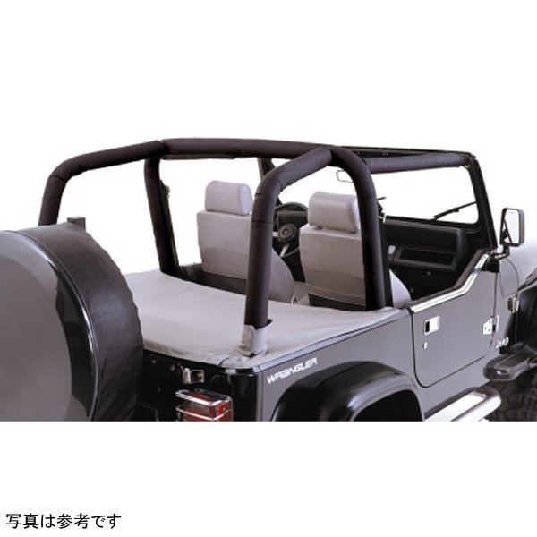 Rugged Ridge Roll Bar Cover Kit Black Denim 97-02 Jeep ラングラー RUG13612-15 WO店