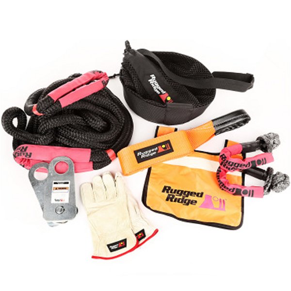 Rugged Ridge Premium Recovery キット with Mesh Bag RUG15104-29 WO店