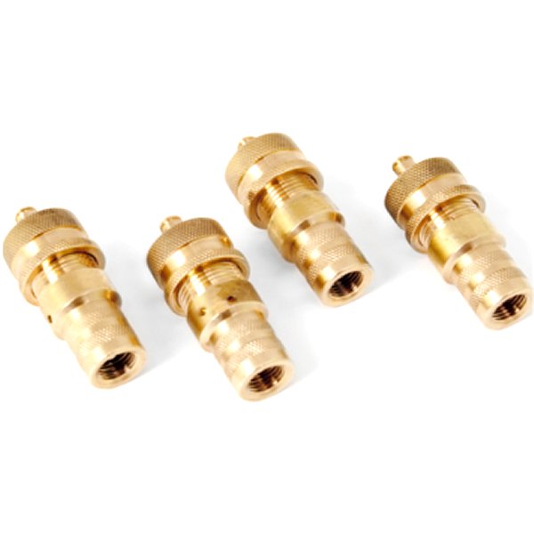 Rugged Ridge Tire Deflator キット 4-Piece Brass RUG15104-53 WO店