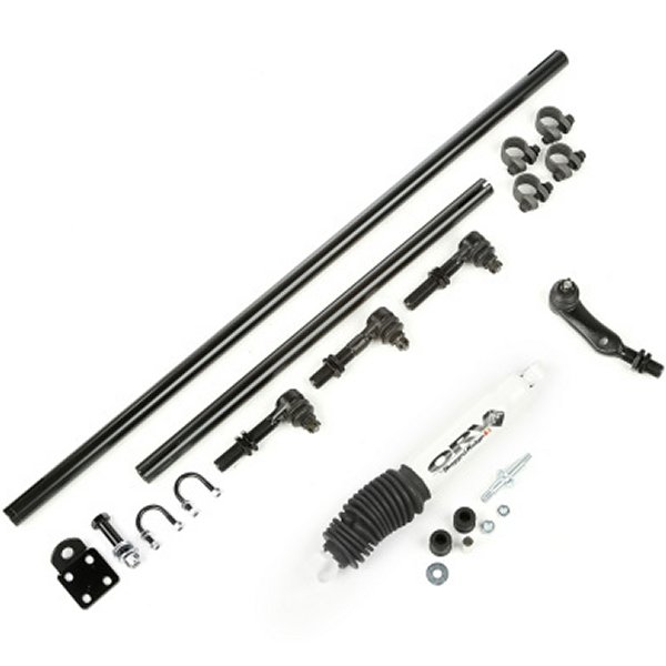 Rugged Ridge HD ステアリング キット W/ ダンパー 84年-06年 ジープ XJ ZJ TJ RUG18050-88 WO店