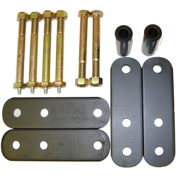 Rugged Ridge HD フロント リーフスプリング Shackles 1-In Lift 87-95 Jeep ラングラー YJ RUG18265-14 WO店