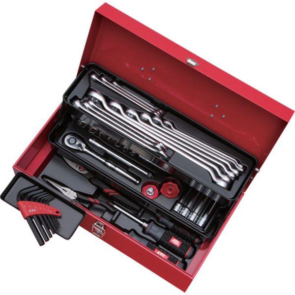 京都機械工具(株) KTC 工具セット(片開きメタルケースタイプ)［43点］ SK3435S WO店
