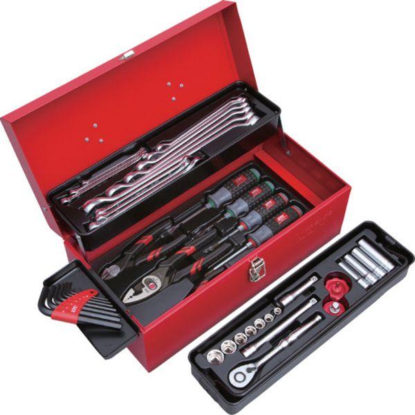 京都機械工具(株) KTC 工具セット(片開きメタルケースタイプ)［43点］ SK3435S WO店_2