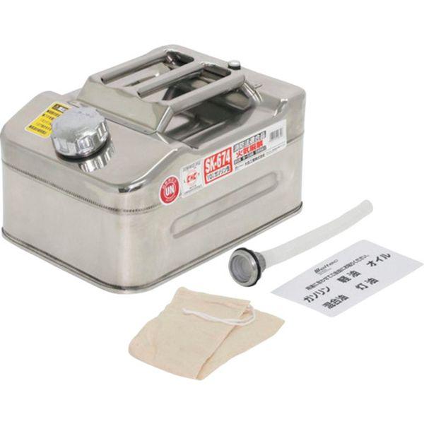 SK674 大自工業(株) メルテック ガソリン携行缶 ステンレス製 10L SK674-TN WO店
