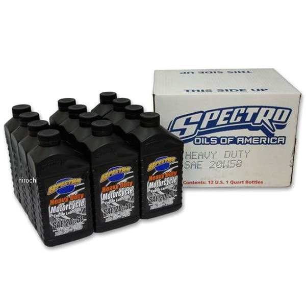 ☆ブランド品専門☆ ガッツクローム スペクトロ ヘビーデューティーオイル 20W50 12本入り WO店 国内在庫 ハーレー純正 エンジンオイル  6本セット